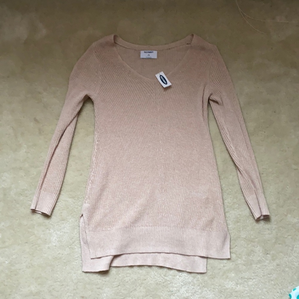NWT tan old navy tunic sweater